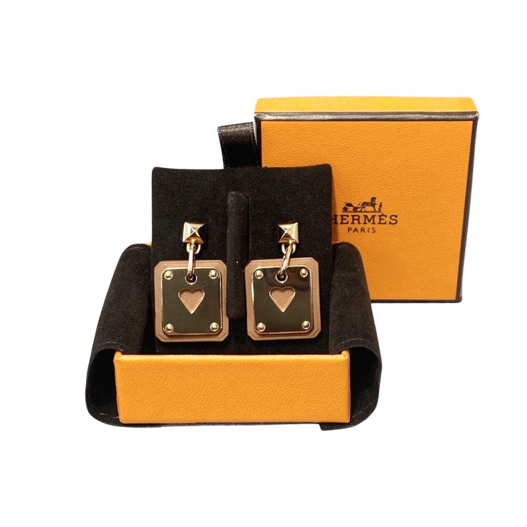 Hermes As de Coeur Earrings