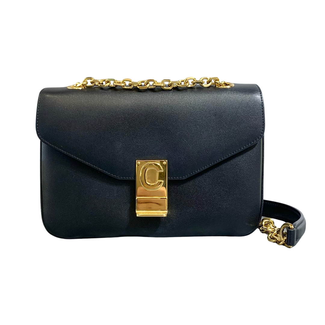 Celine C Wallet On Chain - Black Crossbody Bags, Handbags